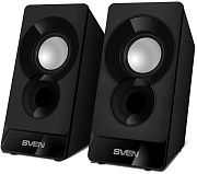 Колонки 2.0 SVEN 300 / 6W / USB-питание / Чёрный / корпус - пластик