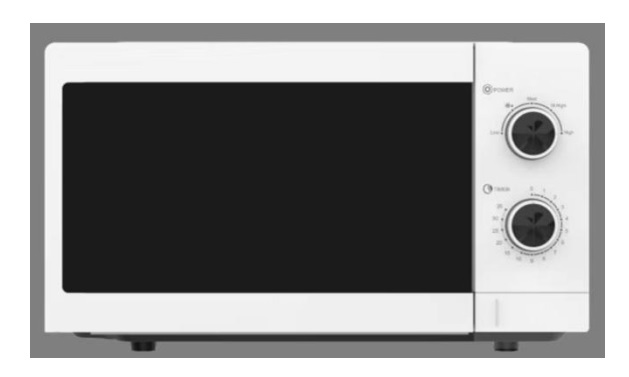 Микроволновая печь Ascoli C20MXP54-E70 (20 л, 700 Вт, переключатели поворотный механизм, белый)