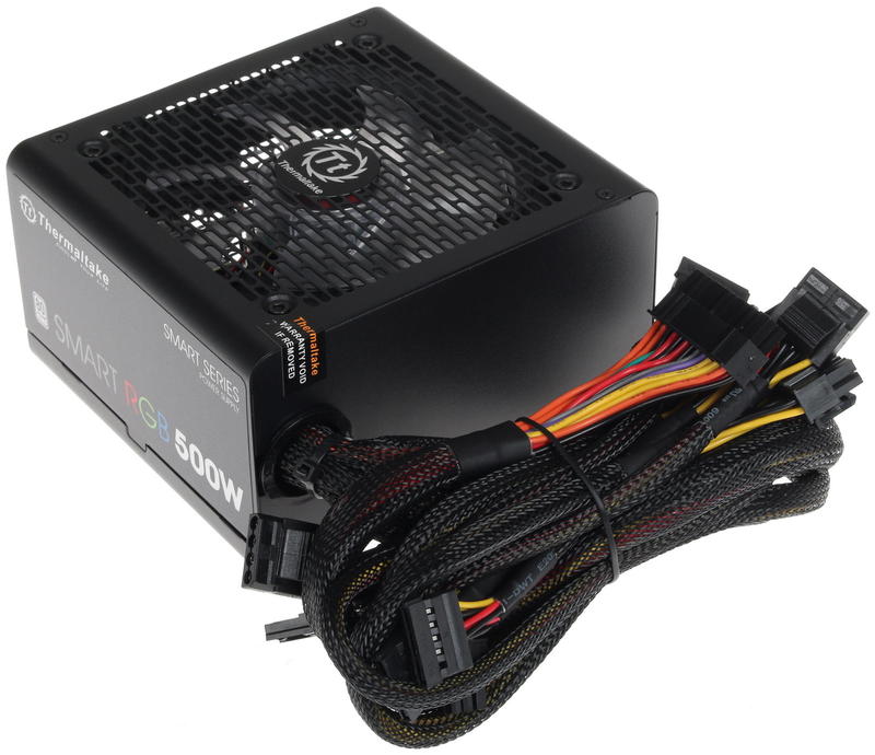 Блок питания Thermaltake ATX  500W Smart RGB 80 PLUS 120mm fan [PS-SPR-0500NHSAWE-1]