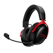 Беспроводные игровые наушники с микрофоном HyperX Cloud III S Wireless, (Звук - 7.1), (A59Z0AA), красный