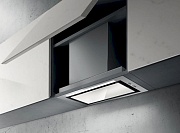 Вытяжка полновстраиваемая Elica Hidden 2.0 IXGL/A/72(90) (1300 м³/ч / 280 Вт / LED освещение 1x7 Вт / ширина - 72.4 см / белое стекло + нерж.)
