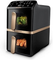 Аэрогриль Philips NA462/70 (2750 Вт, 10 л (2 чаши 5/5л), упр. - сенсорное, программ - 6, таймер на - 60 мин)