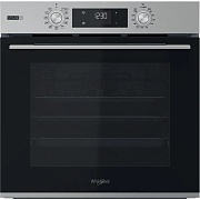 Духовой шкаф с добавлением пара Whirlpool OMSK58HU1SX (71 л / до 250 °C / Нерж.сталь / Гидролиз / Гриль / Телескоп. напр. / SoftClosing / A+) Нержавеющая сталь