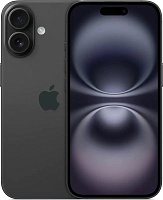 Смартфон Apple iPhone 16 256 ГБ, черный Чёрный