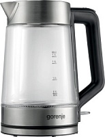 Чайник Gorenje K17GED (2200Вт / 1,7л / стекло) Серебристый