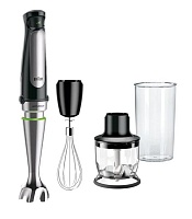 Блендер Braun Multiquick 7 MQ7025X (1000 Вт/ скоростей 10/ турборежим/ венчик, измельчитель, стакан) 