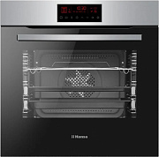 Духовой шкаф Hansa BOEI69721 (77 л / до 250 °C / Нерж. сталь / Катализ / Гриль / Телескоп. направляющие (x2) / А)