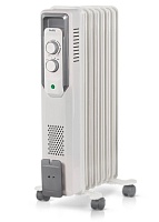 Масляный радиатор Ballu CUBE BOH/CB-07W (1500 Вт, площадь - 20 м², термостат) 