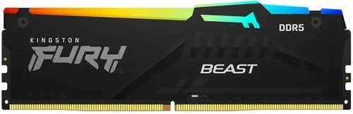 Память DDR5 32Gb 5600Mhz Kingston FURY Beast Black RGB  KF556C40BBA-32