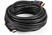 Кабель HDMI - HDMI ExeGate (EX-CC-HDMI2-7.5F), 4K UHD, вилка-вилка, HDMI 2.0, ферритовые кольца, позолоченные контакты, длина - 7,5 метров