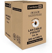 Витая пара Exegate UTP, CAT 5E, медь, 24AWG, 4 пары, бухта 305м, LSZH, оранжевый (EX281820RUS)