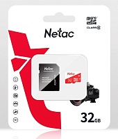 Память micro Secure Digital Card  32Gb Netac ECO / c адаптером SD / NT02P500ECO-032G-R/