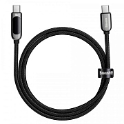 Кабель Baseus Display Fast Charging 100W Type-C - USB Type-C, 1 метр, черный (CATSK-B01) Чёрный
