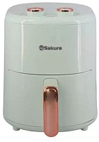 Аэрогриль Sakura SA-7677GR (1200 Вт, 4 л, упр. - механическое, программ - 9, таймер - 30 мин)