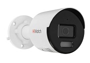 Видеокамера IP HiWatch DS-I450L(С) (2.8мм) уличная, 4МП, ColorVu, Микрофон, MicroSD Белый