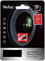 Память micro Secure Digital Card  64Gb class10 Netac Extreme Pro A1,V30,UHS-I Class3(U3) /NT02P500PRO-064G-S/