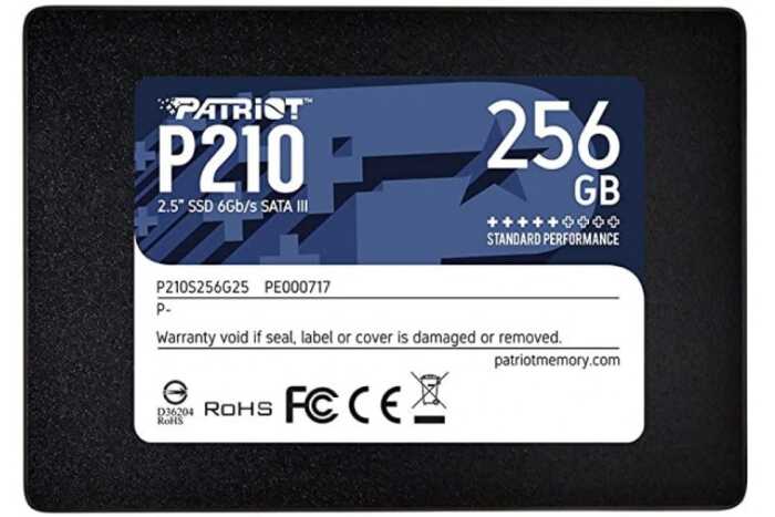 Жесткий диск SSD  128GB Patriot  P210  R450/W430Mb/s  P210S128G25 64 TBW