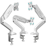 Крепление для монитора ONKRON G80 белый, для 13"-32", наклон 90°, поворот 360°, нагрузка до 8 кг, расстояние до стола 0-470 мм Белый
