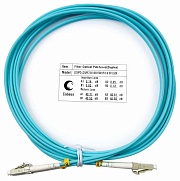 Шнур оптический duplex Cabeus FOP-50-LC-LC-3m LC-LC 50/125 mm OM3 3м LSZH 
