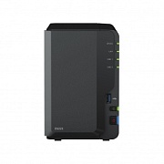 Сетевой накопитель Synology DS223, 2x 2.5/3.5 HDD, Realtek RTD1619B, 2 ГБ, 3хUSB 3.2 Type-A, RJ-45 1Гбит/с 