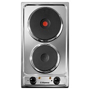 Поверхность электрическая Hansa BHEI301077 (Нерж. сталь  / 2 конфорки / (1,0/2,0кВт) / нерж. сталь / 3.0кВт)