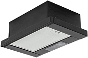 Вытяжка телескопическая KRONA KAMILLA 500 AIR 1B (449 м³/ч / 110 Вт / галогенная лампа 1x28 Вт / ширина - 50 см / черный / металл/стекло)