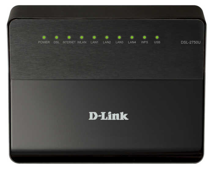 Маршрутизатор ADSL2+ модем D-LINK DSL-2750U Беспроводной маршрутизатор N300 ADSL2+ с поддержкой Ethernet WAN