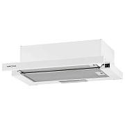 Вытяжка телескопическая KRONA KERRY 600 WHITE PB (527 м³/ч / 110 Вт / LED освещение 1x3 Вт / ширина - 60 см / белая / металл) Белый