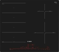 Поверхность индукционная Bosch PXE601DC1E (Serie8/ Чёрная стеклокерамика/ 4 конфорки/QuickStart/PowerBoost/ReStart/PerfectFry Plus/ Таймер / 7,4 кВт) Чёрный