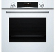 Духовой шкаф Bosch HBG536EW4 (Serie6 / 71 л / до 275 °C / Белое стекло / Гриль / Телескоп. напр. (x1) / EcoClean Direct (задняя стенка) / A+)