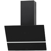 Вытяжка наклонная KRONA BRUNA 600 BLACK S (1300 м³/ч / 230 Вт / LED+RGB освещение / ширина - 59.5 см / чёрное стекло)