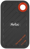 Накопитель SSD ext  512Gb Netac ZX20 II USB 3.2 Gen 2 Type-C R2000/W1800 Mb/s NT01ZX20-512G-32BL  with USB C to A cable and 20Gbps USB C to C cable