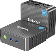 Мини компьютер GMKtec G3S Intel N95 (8GB DDR4 + 256GB SSD, WIN 11 Pro, EU Power Supply, Silver)