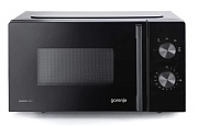 Микроволновая печь Gorenje MO20E1B5 (Essential / 20 л, 700 Вт, переключатели поворотный механизм, черный)