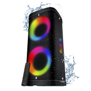 Беспроводная портативная колонка SVEN PS-950 / 160W / TWS / microSD / USB / FM / Bluetooth / IPx4 / Батарея 8800mAh / LED подсветка / караоке Чёрный
