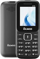 Телефон мобильный Olmio A14, черный