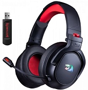 Беспроводные игровые наушники Redragon Nomen RGB, (объемный звук 7.1, кабель 1.7м, RGB), Черные
