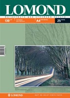Бумага матовая двусторонняя A4 Lomond 130г/м2, 25лист. (0102039) 