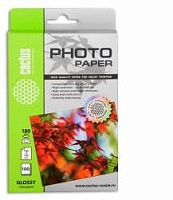 Фотобумага Cactus CS-GA6180100 10x15/180г/м2/100л./белый глянцевое для струйной печати
