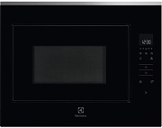 Микроволновая печь встраиваемая Electrolux KMFE264TEX (800 / Чёрная нерж. сталь  / 25 литров / ширина - 59,4 см / 900 Вт / Гриль 800 Вт / Разморозка) Чёрный