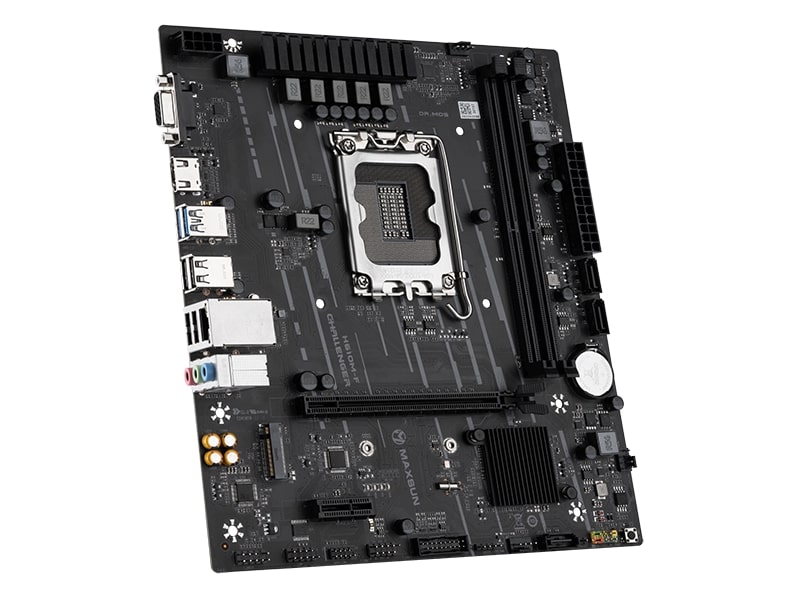 МП <S1700> MAXSUN MS-Challenger H610ITX 2.5G, батарея CR2032 не установлена, 2DDR4,1PCI-E16, 1M2, 4SATA, 2USB3, 3USB2, 2*HDMI, DP, 2.5GB Lan