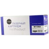 Картридж NetProduct (N-W1106A) для HP Laser 107a/107r/107w/MFP135a/135r/135w, 1K (без чипа) Чёрный