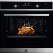 Духовой шкаф Electrolux EOC6H76X (SenseCook700 / 72 л / до300°C / Чёрный+нерж. сталь / Гидролиз. / боковые.напр. / термозонд / SoftClose / SteamCrisp)