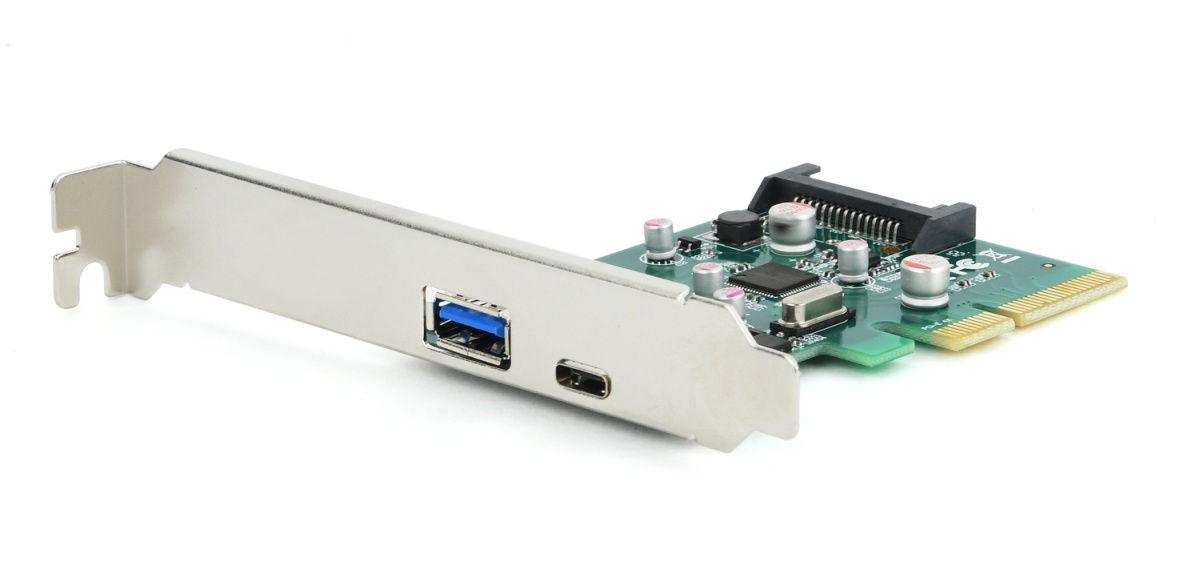 Контроллер GEMBIRD PEX-U31-01 PCI-Express 2-port USB 3.1 (порт A + тип C) add-on card