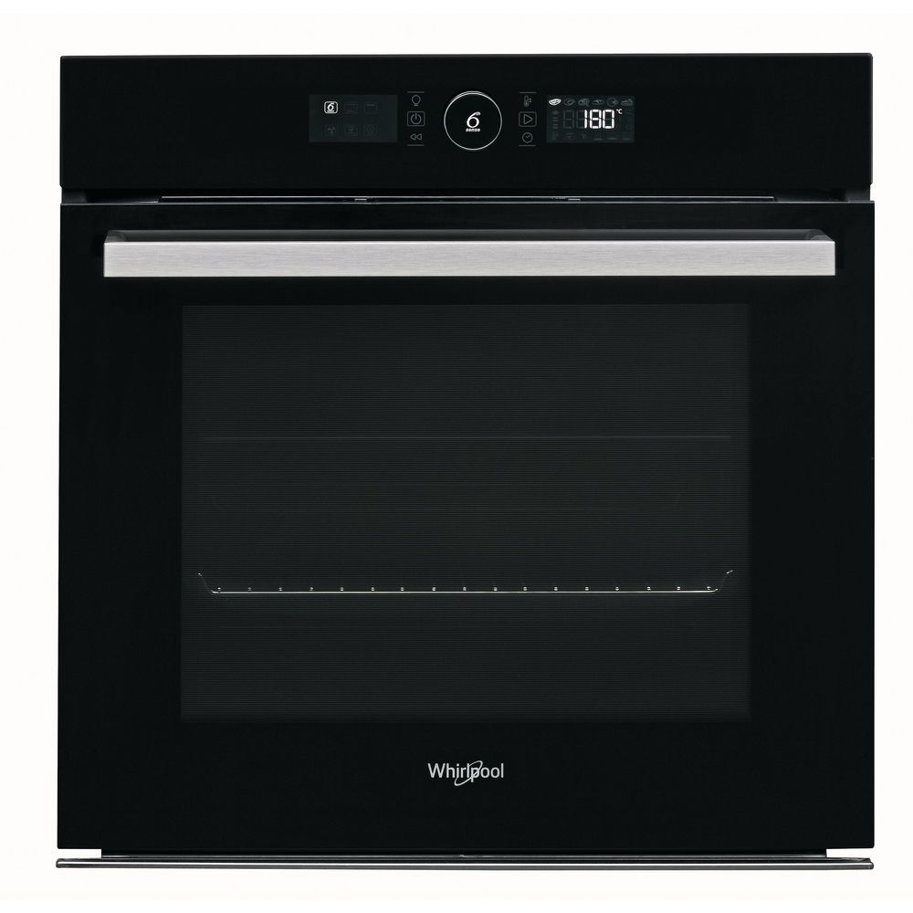 Духовой шкаф Whirlpool W9I OM2 4S1H (73 л / до 250 °C / Чёрный, стекло / SmartClean (очистка паром) / Гриль / Телескоп. напр. / SoftClosing / A+)