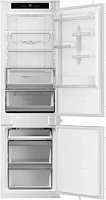 Холодильник встраиваемый Haier HBCN5177U1 (Объем - 238л / Высота - 177.2см / Белый / Слайдерное крепление фасадов / Wi-Fi / Total NoFrost)