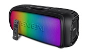 Беспроводная портативная колонка SVEN PS-860 / 100W / TWS / microSD / USB / FM / Bluetooth /  Батарея 5400mAh / LED подсветка  / караоке / Чёрный