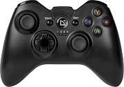 Беспроводной геймпад Defender CodX / 17 кнопок / Чёрный / Виброотдача / Поддержка Windows, PS3, iOS13, Android 5.0