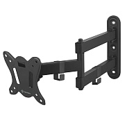 Кронштейн для ТВ ONKRON NP15 чёрный, для 10"-32", наклон 8°, поворот 180°, нагрузка до 25 кг, расстояние до стены 65-408 мм Чёрный