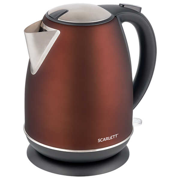 Чайник Scarlett SC-EK21S84 (2200Вт / 1.7л / металл / кофейный)